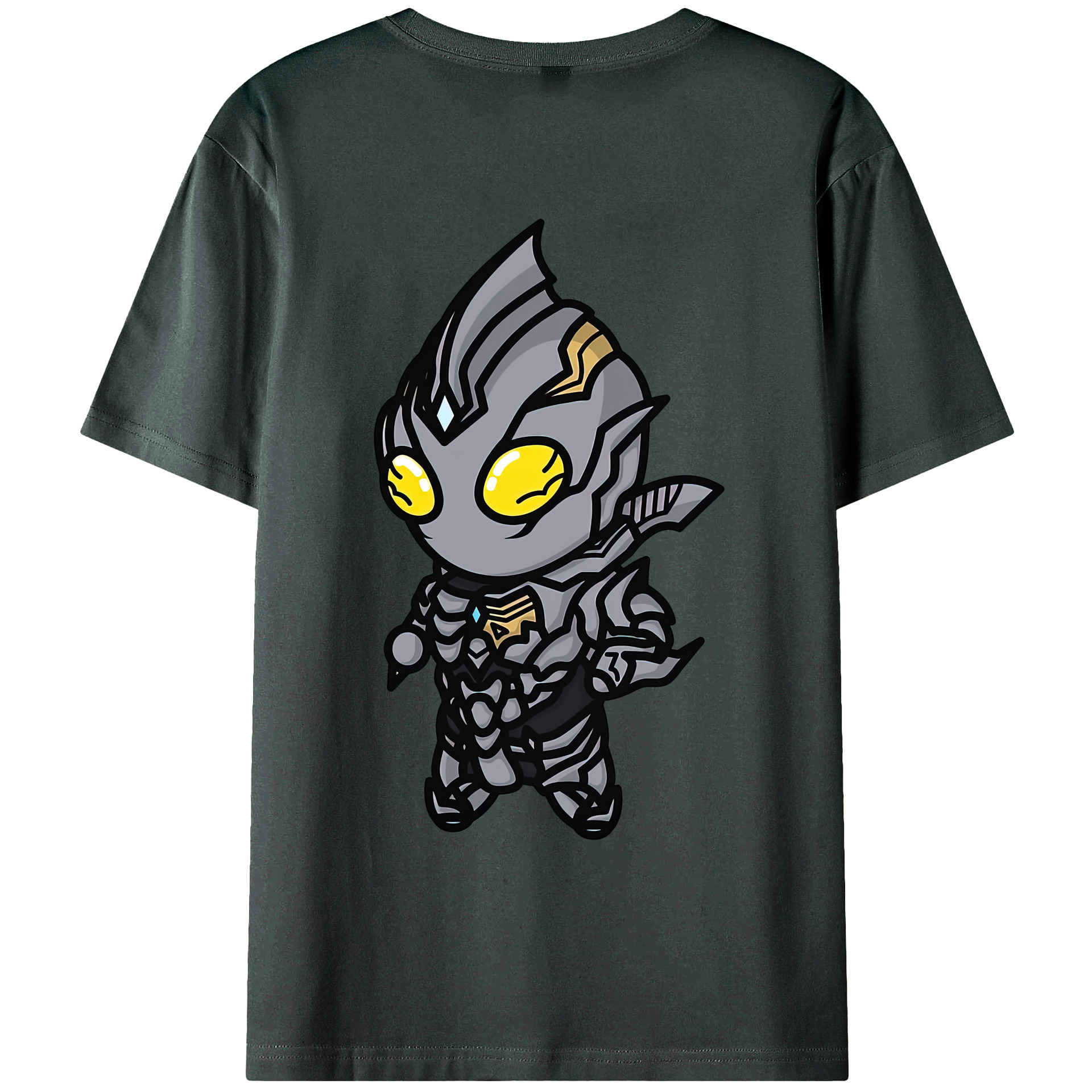 （画像用） ウルトラマン Ultraman 綿100％ メンズ半袖Tシャツ（バックプリント） 通気性